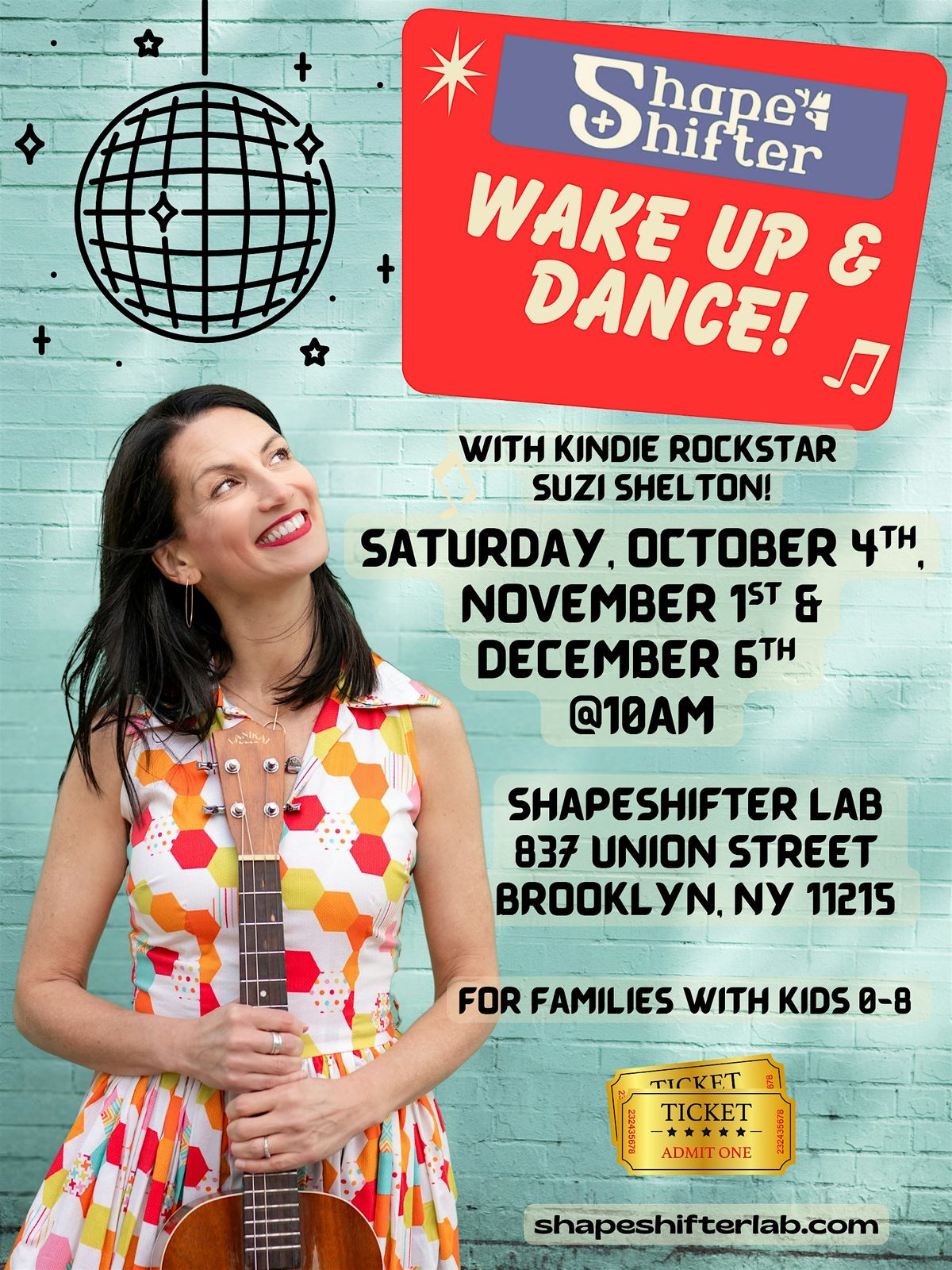 Wake Up & Dance with Suzi Shelton, 4 October | Event in Brooklyn | AllEvents