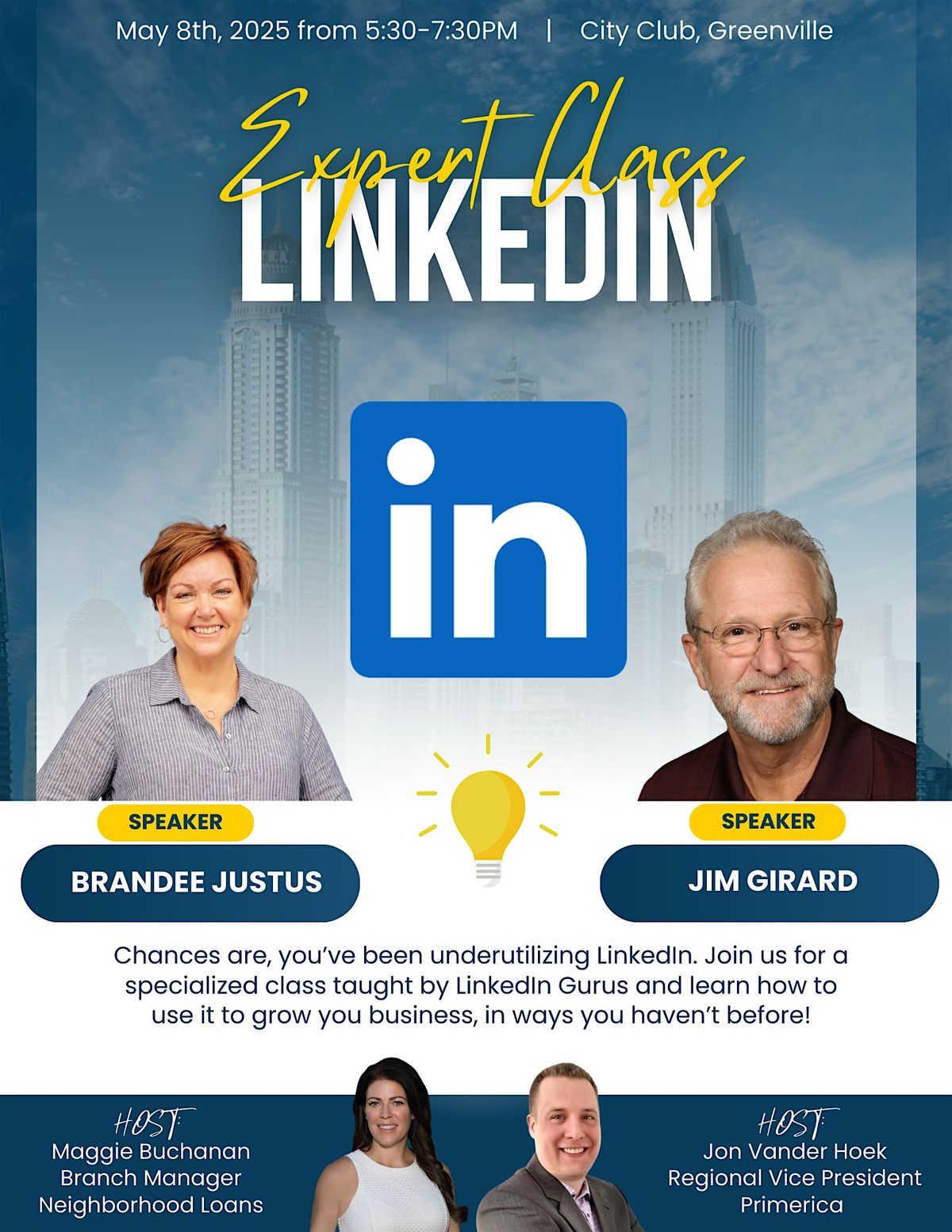 Expert Class: LinkedIn | Event in Greenville | AllEvents