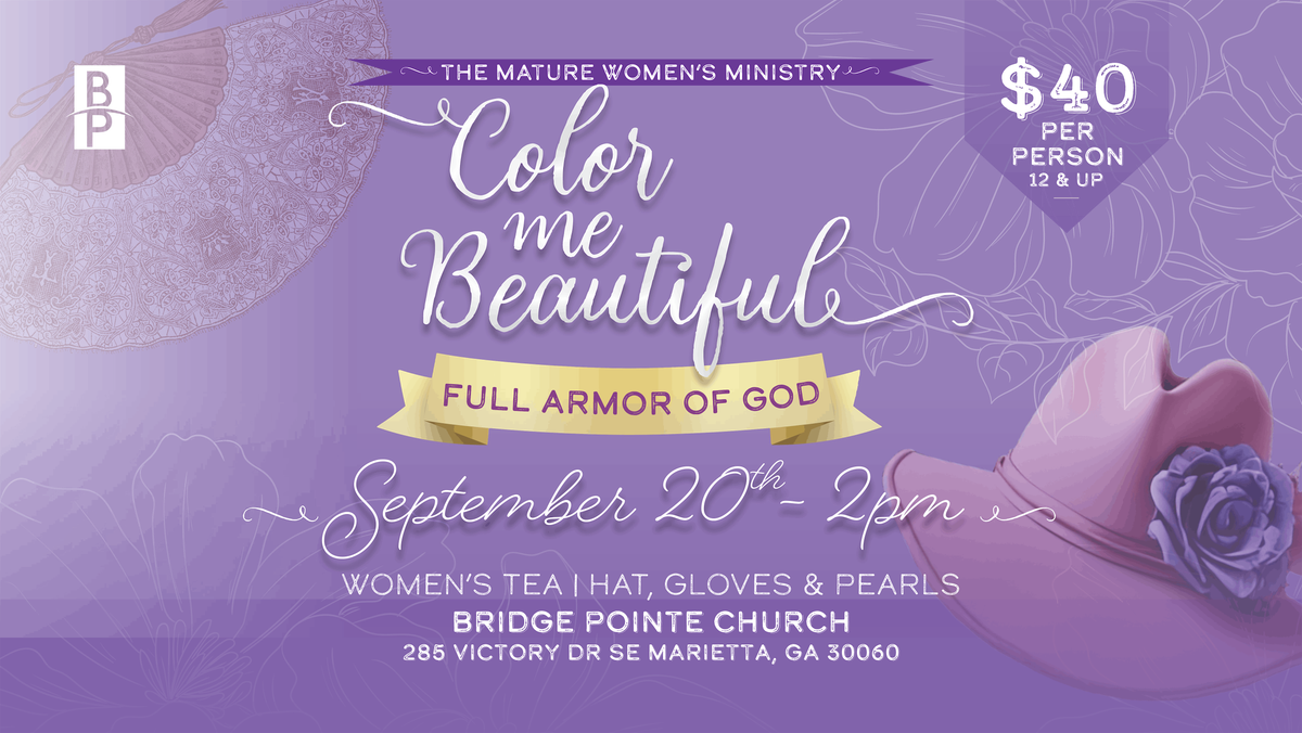 Color Me Beautiful Women's Tea, 20 September | Event in Marietta | AllEvents