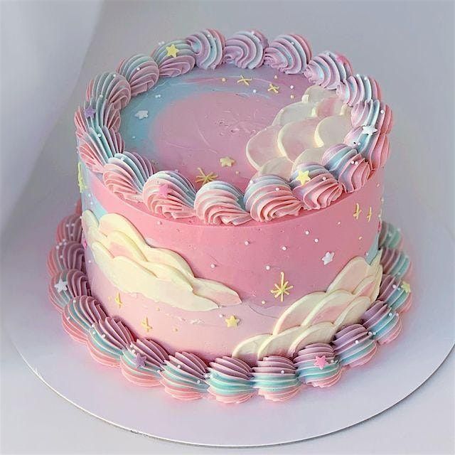 Sharp and Smooth Cosmic Dream Buttercream Cake Class, 7 September | Event in Fairfax | AllEvents