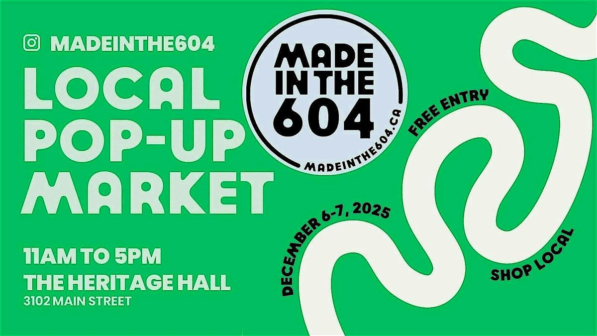 Winter Pop-Up Market - hosted by Madeinthe604, 6 December | Event in Vancouver | AllEvents