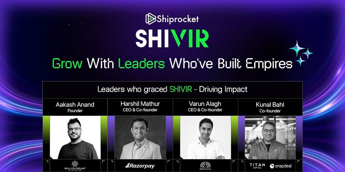 Shiprocket SHIVIR: AI Commerce Edition for Bharat, 11 July | Event in New Delhi | AllEvents