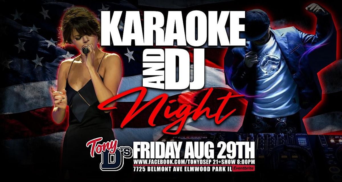 Karaoke and DJ w/ Astro at Tony D's, 29 August | Event in Elmwood Park | AllEvents