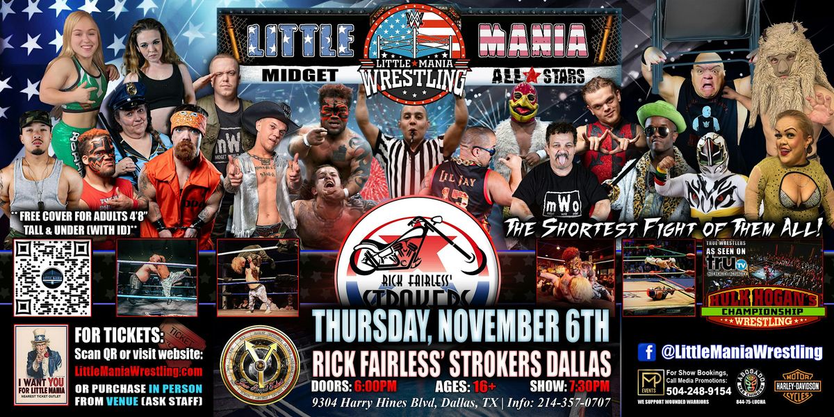 Leander, TX - Little Mania Midget Wrestling @ Fieldhouse at the Crossover, 7 November | Event in Leander | AllEvents