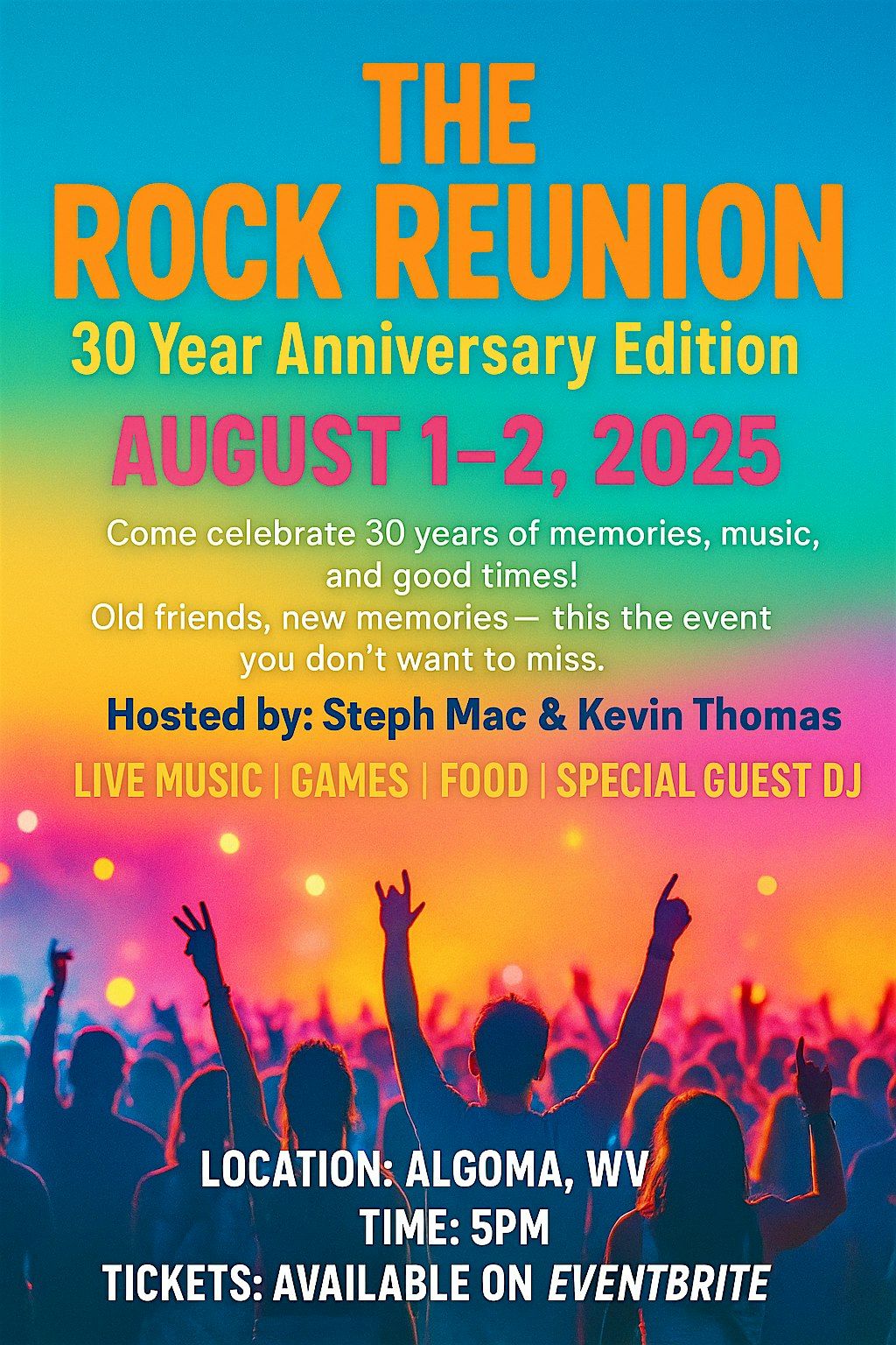 The Rock Reunion - 30 Year Anniversary Edition, 1 August | Event in Northfork | AllEvents