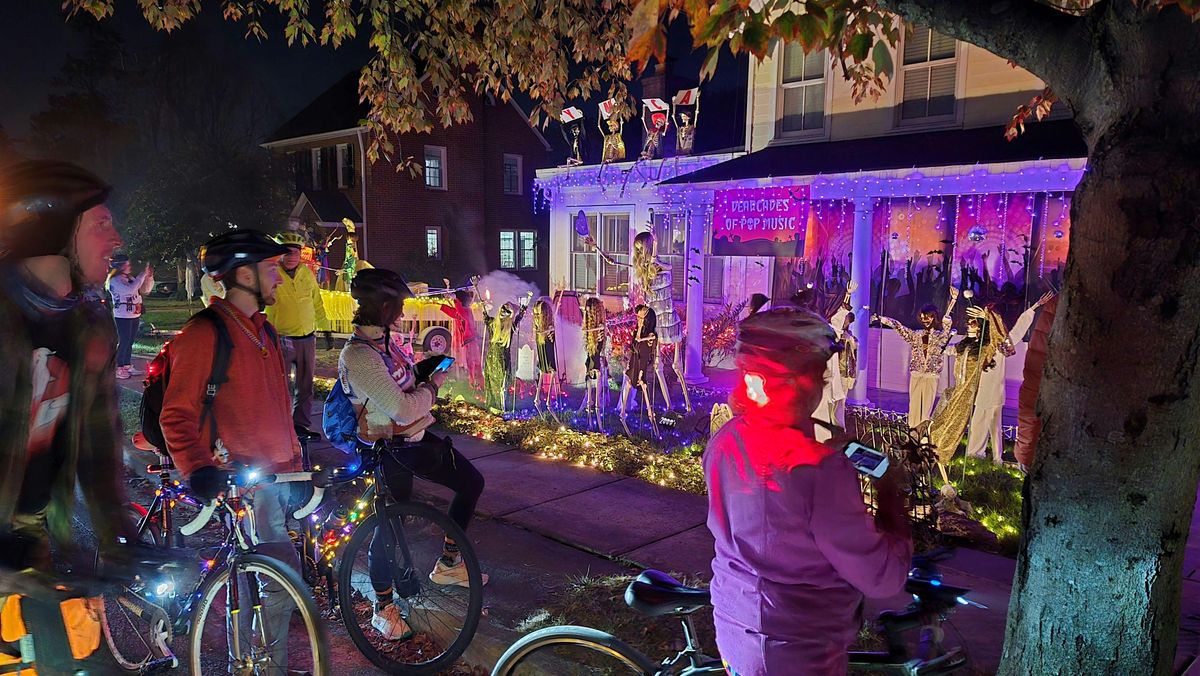 Halloween bike ride in Del Ray, south end of Main Line Boulevard, on ...