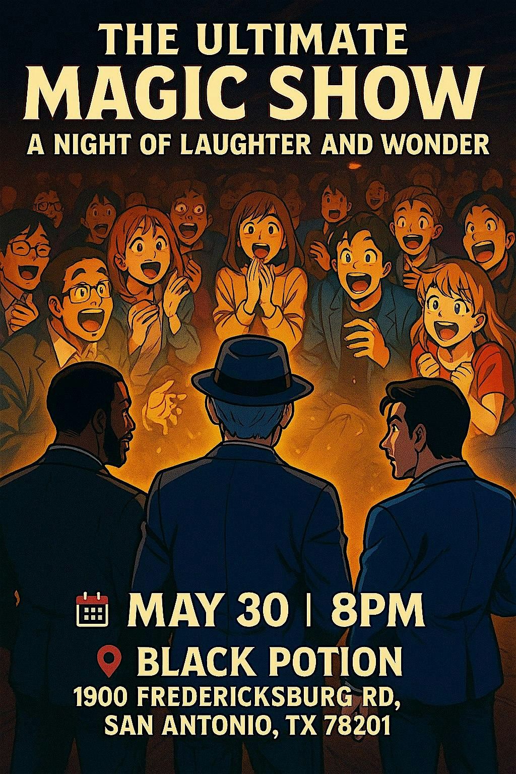 The Ultimate Magic Show: A Night of Laughter and Wonder, 30 May | Event in San Antonio | AllEvents