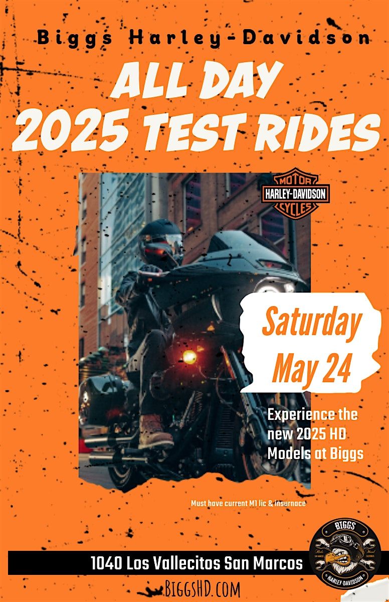 2025 Model All Day Test Rides Event, 24 May | Event in San Marcos | AllEvents