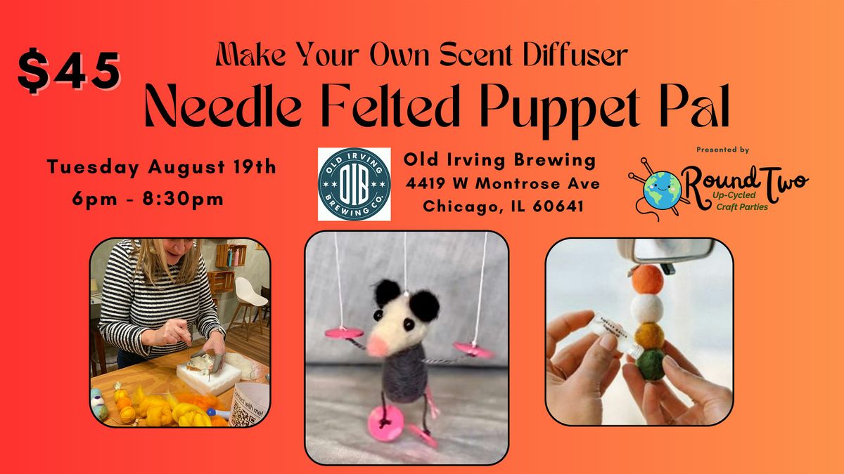 Needle Felted Puppet Pal, 19 August | Event in Chicago | AllEvents