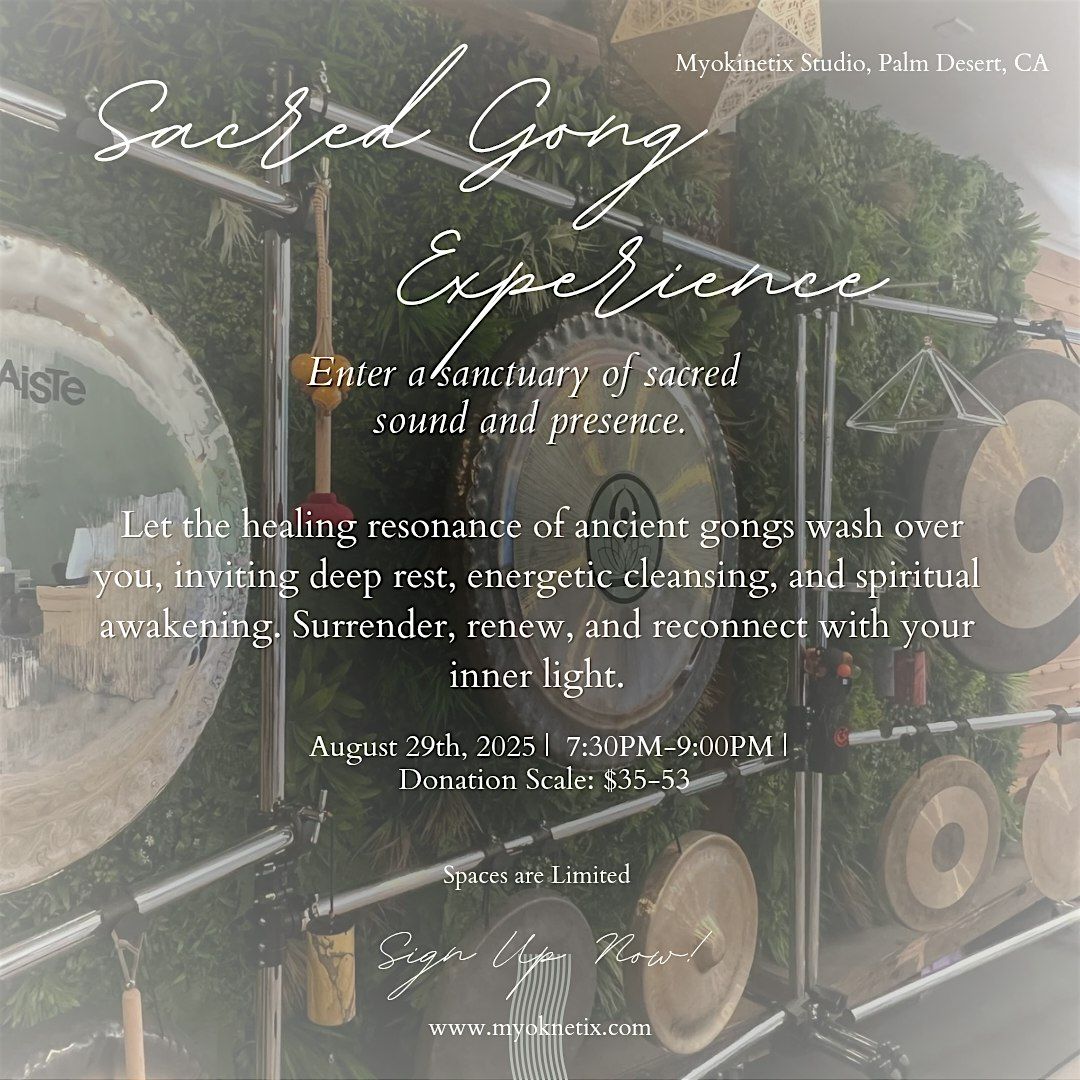 Sacred Gong Experience, 29 August | Event in Palm Desert | AllEvents