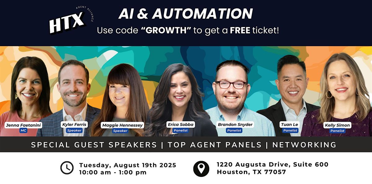 AI & Automation for Real Estate Professionals, 19 August | Event in Houston | AllEvents