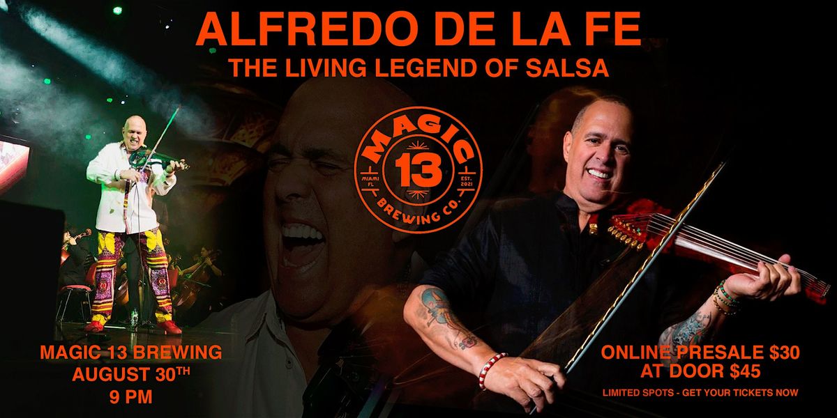 ALFREDO DE LA FE – THE LIVING LEGEND OF SALSA, 30 August | Event in Miami | AllEvents