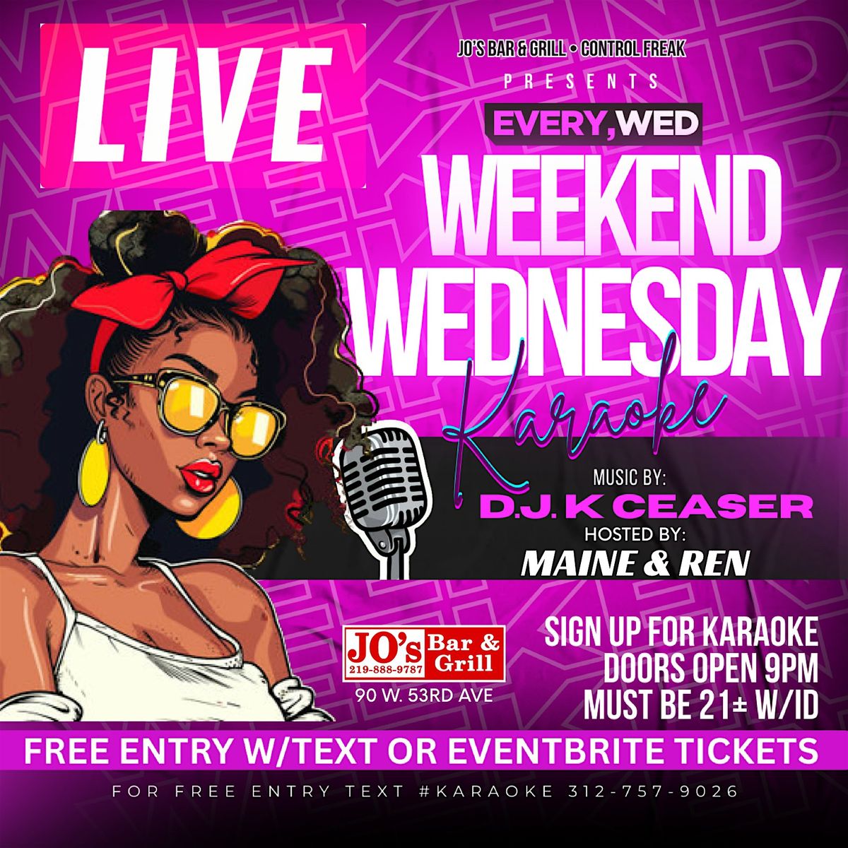 WEEKend WED Karaoke Party @ Jos | Event in Merrillville | AllEvents