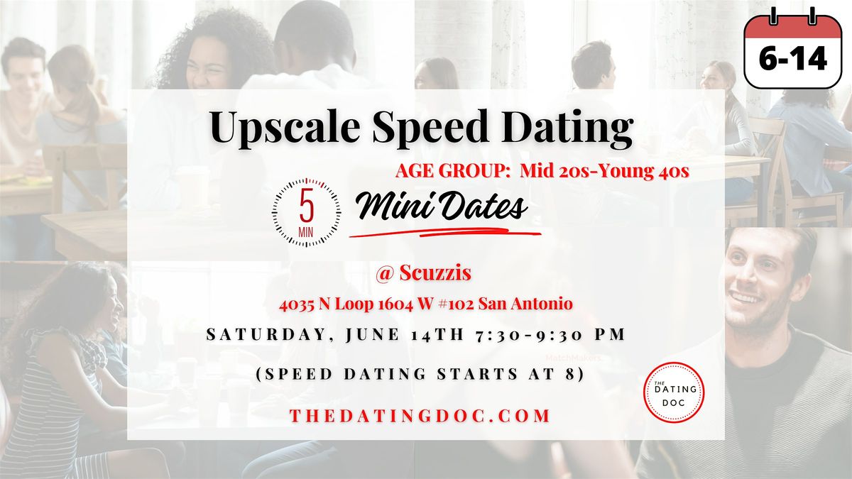 San Antonio Upscale Speed Dating (Ages: Mid 20s-Young 40s), 14 June | Event in San Antonio | AllEvents