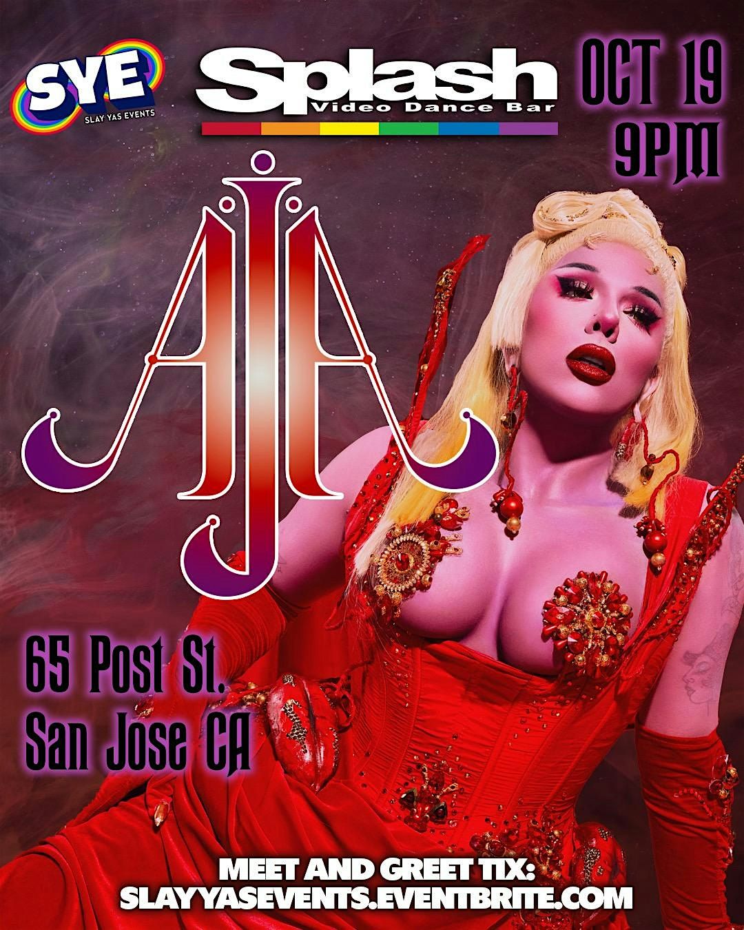 Aja Live @ Splash San Jose, 19 October | Event in San Jose | AllEvents