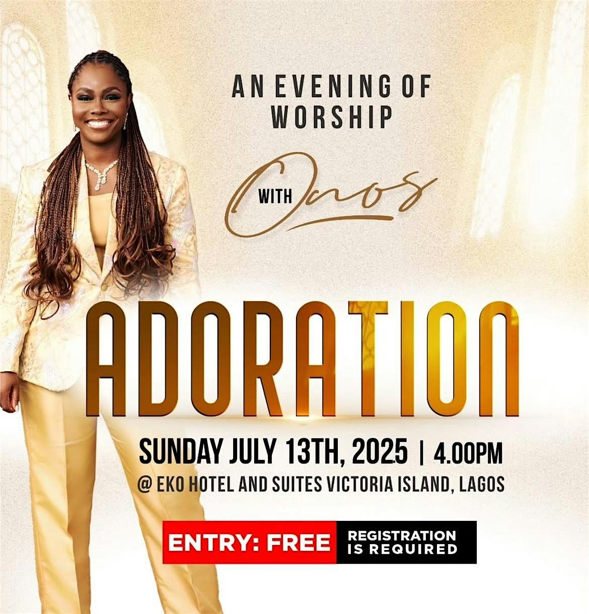 Adoration - An Evening of Worship with Onos, 13 July | Event in Lagos | AllEvents