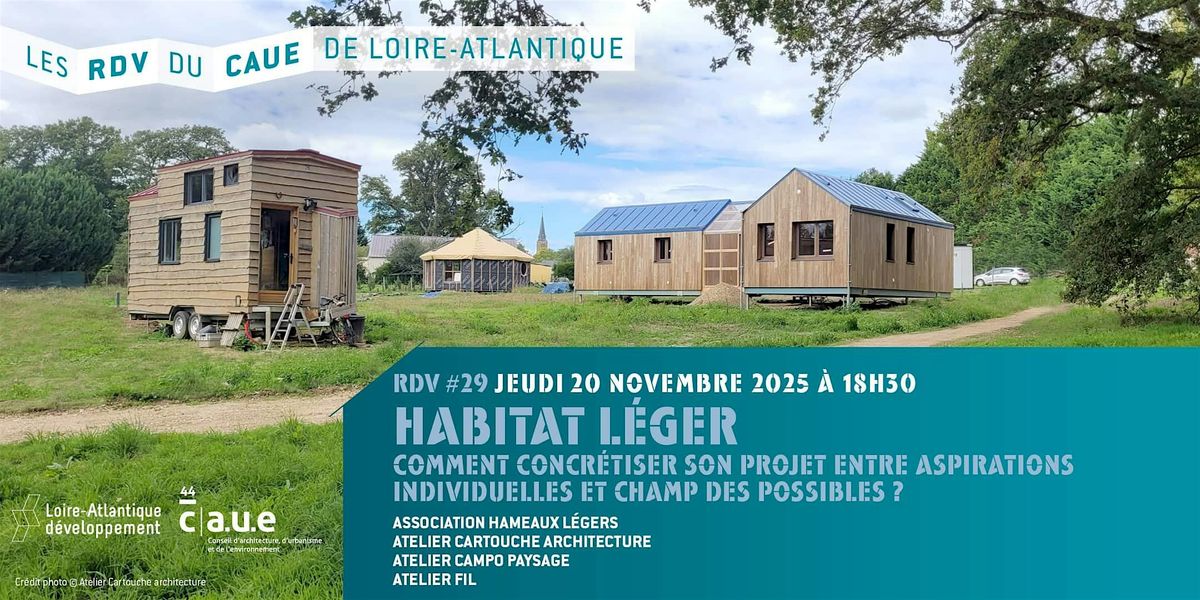 RDV#29 du CAUE : Habitat léger, 20 November | Event in Nantes | AllEvents