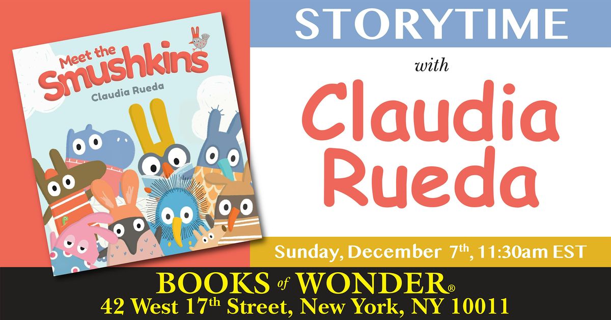 Storytime with the Author | Claudia Rueda, 7 December | Event in New York | AllEvents