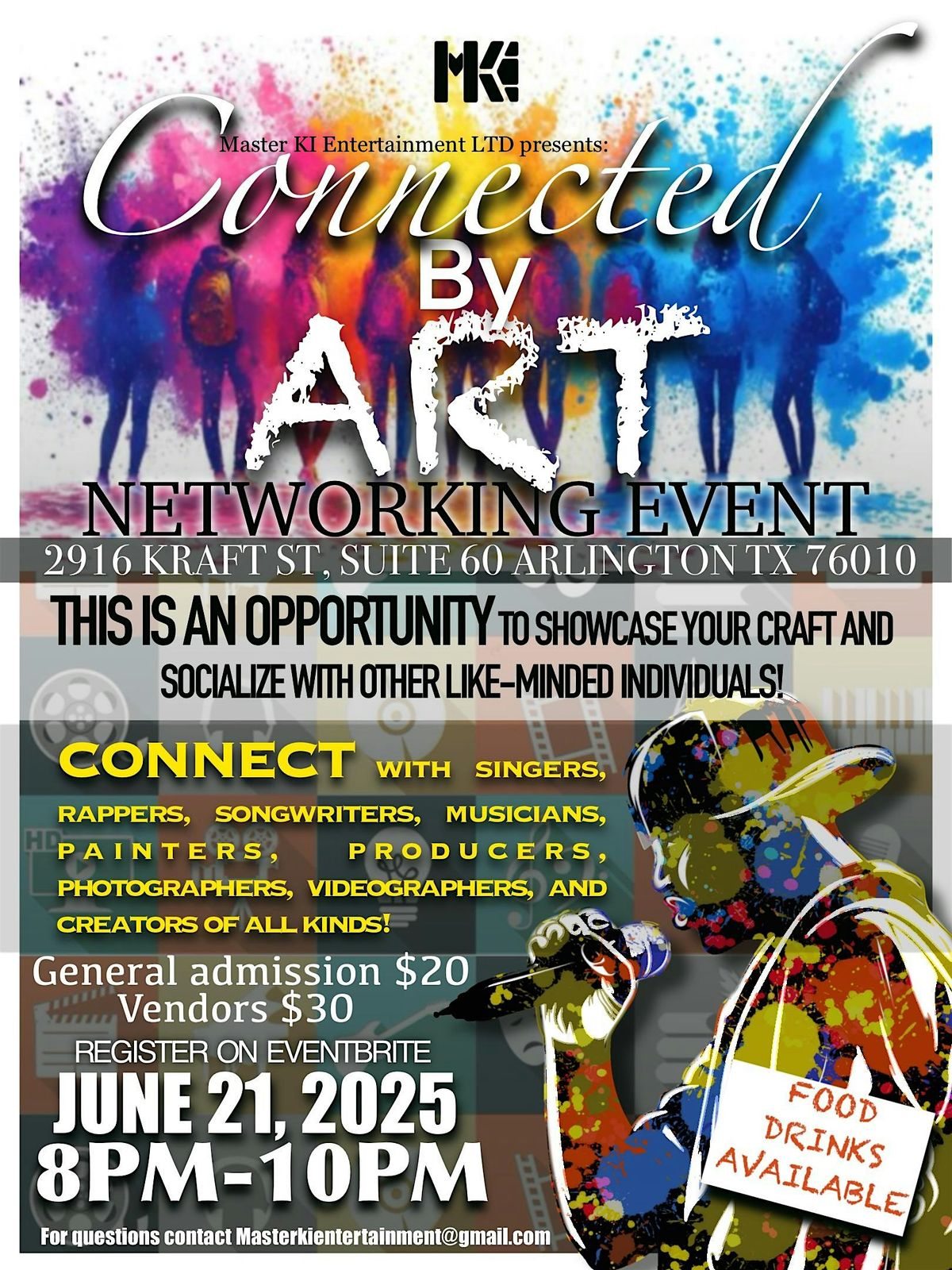 Connected By Art -Networking Event, 21 June | Event in Arlington | AllEvents