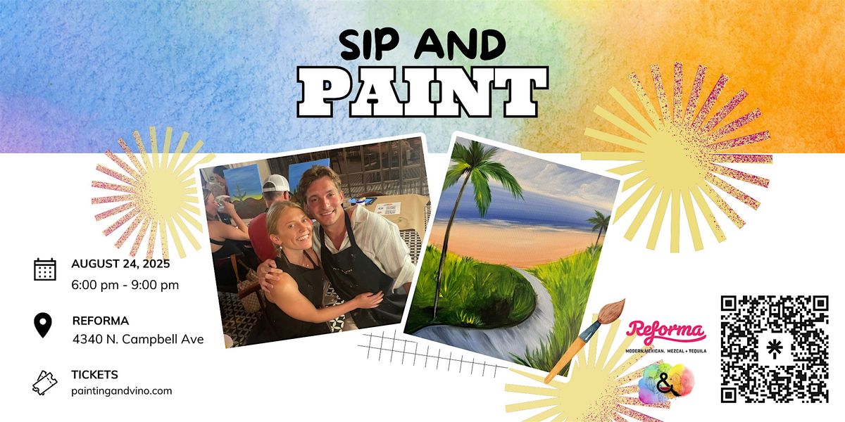 ‘Let’s Go To The Beach’ Paint Night at Reforma Modern Mexican, 24 August | Event in Tucson | AllEvents