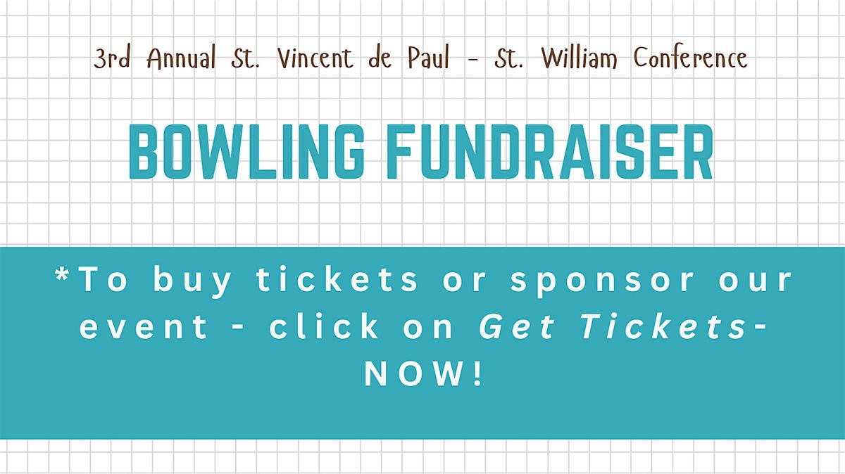 3rd Annual SVdP - St. William Conference - Bowling, 14 October | Event in Walled Lake | AllEvents