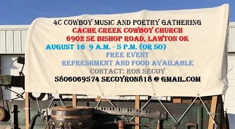 4C Cowboy Music and Poetry Gathering, 16 August | Event in Lawton | AllEvents