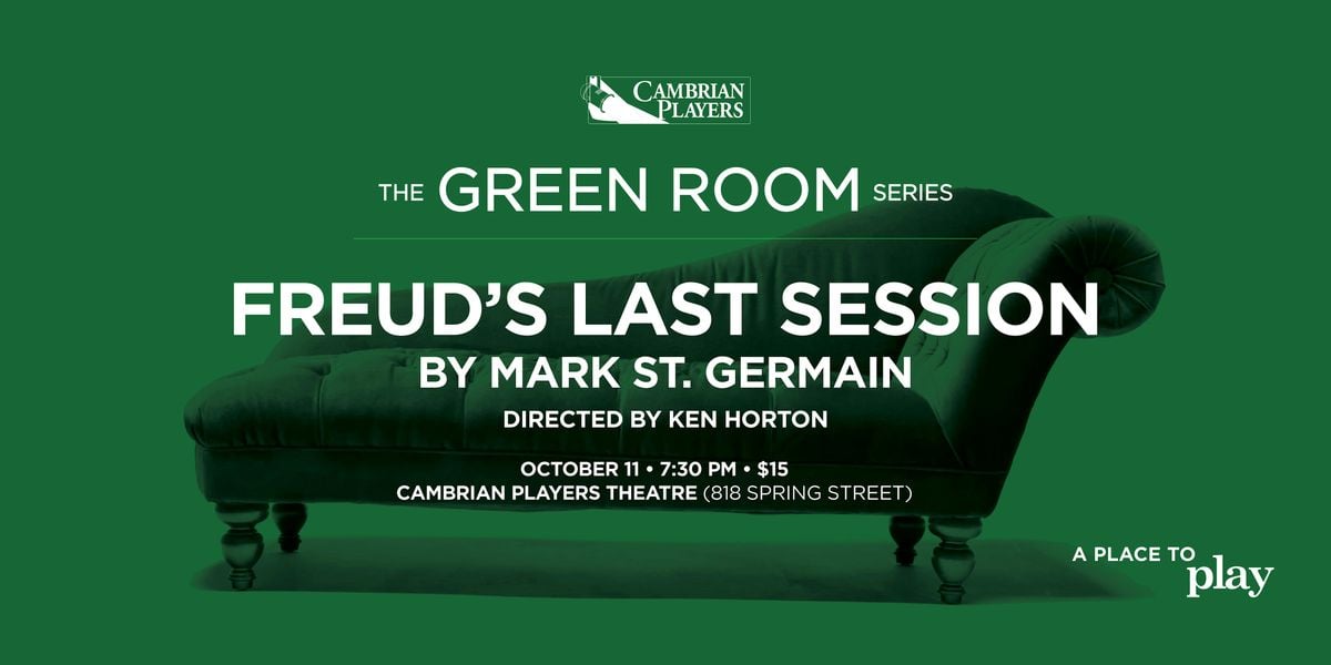Freud's Last Session: A Green Room, 11 October | Event in Thunder Bay | AllEvents