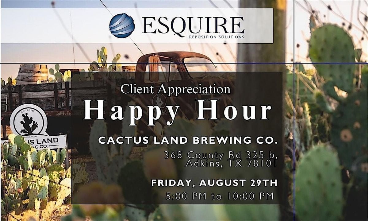 Client Appreciation Happy Hour, 29 August | Event in Adkins | AllEvents