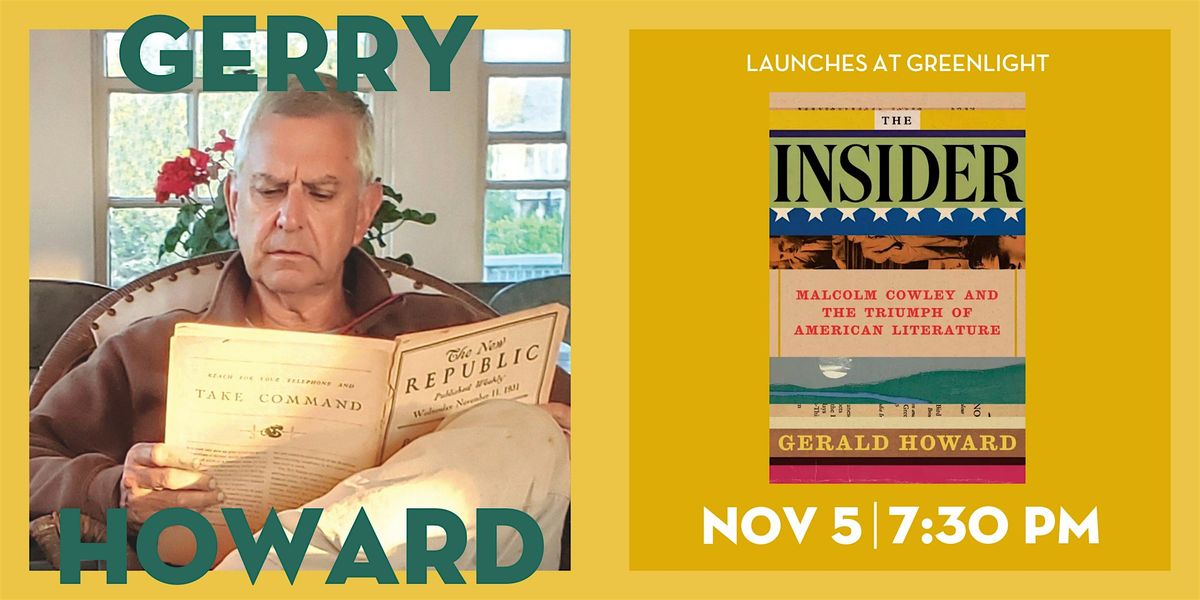 Book Event: Gerry Howard with Edwin Frank, 5 November | Event in Brooklyn | AllEvents