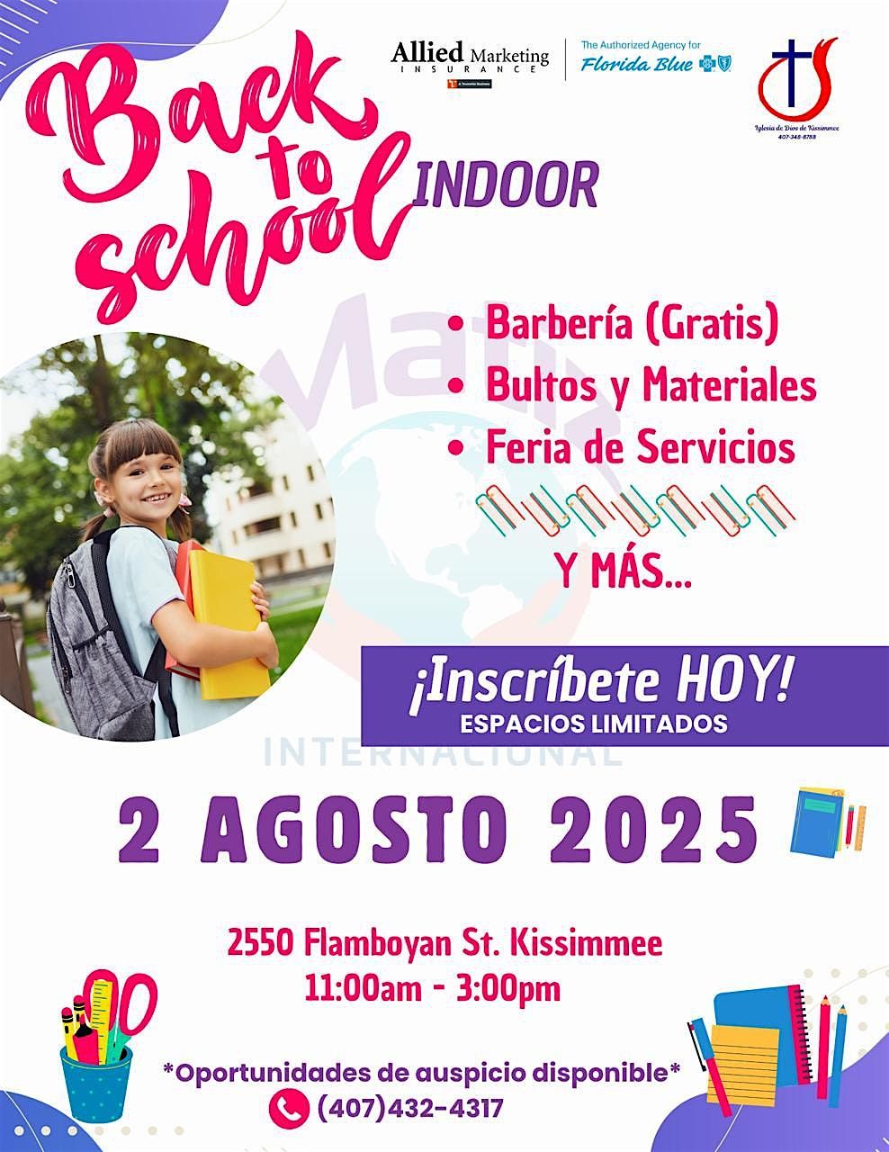 BACK TO SCHOOL - BAJO TECHO ( indoor), 2 August | Event in Kissimmee | AllEvents