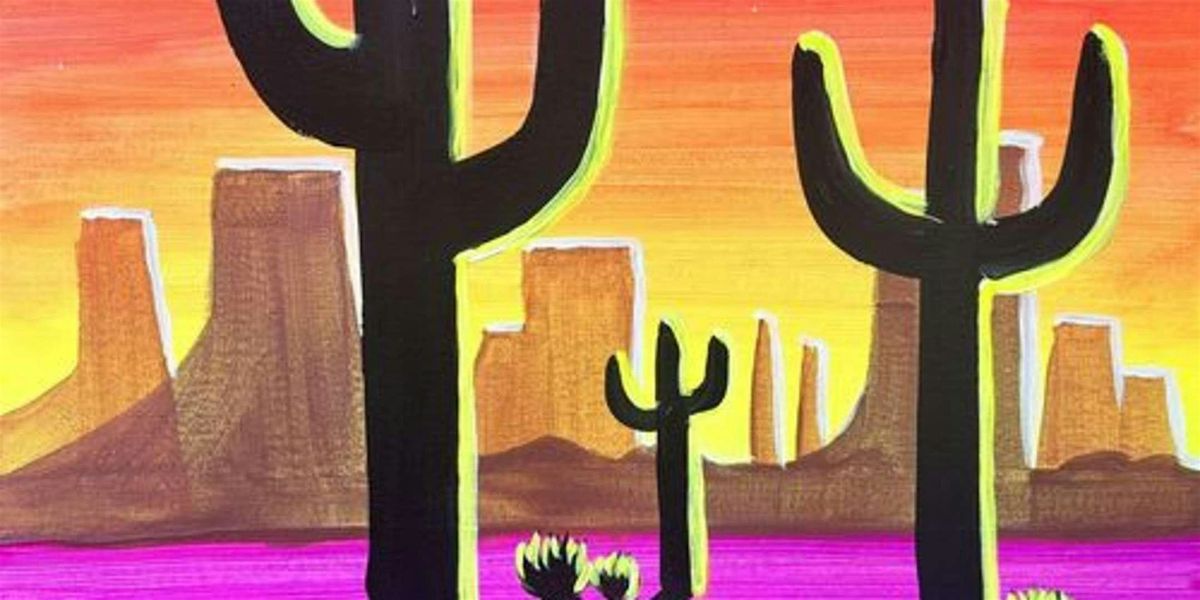 Blacklight Badlands - Paint and Sip by Classpop!™, 6 June | Event in Gilbert | AllEvents