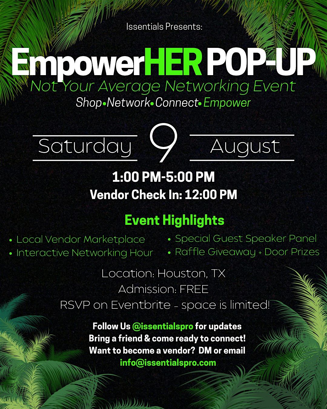 Issentials Presents: Empower HER Pop-Up: Not Your Average Networking Event | Event in Houston | AllEvents