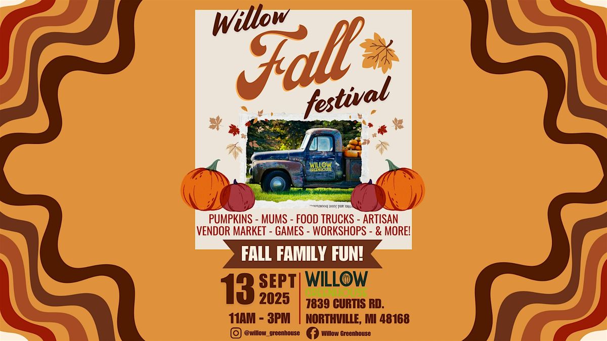 Fall Fest at Willow!, 13 September | Event in Northville | AllEvents