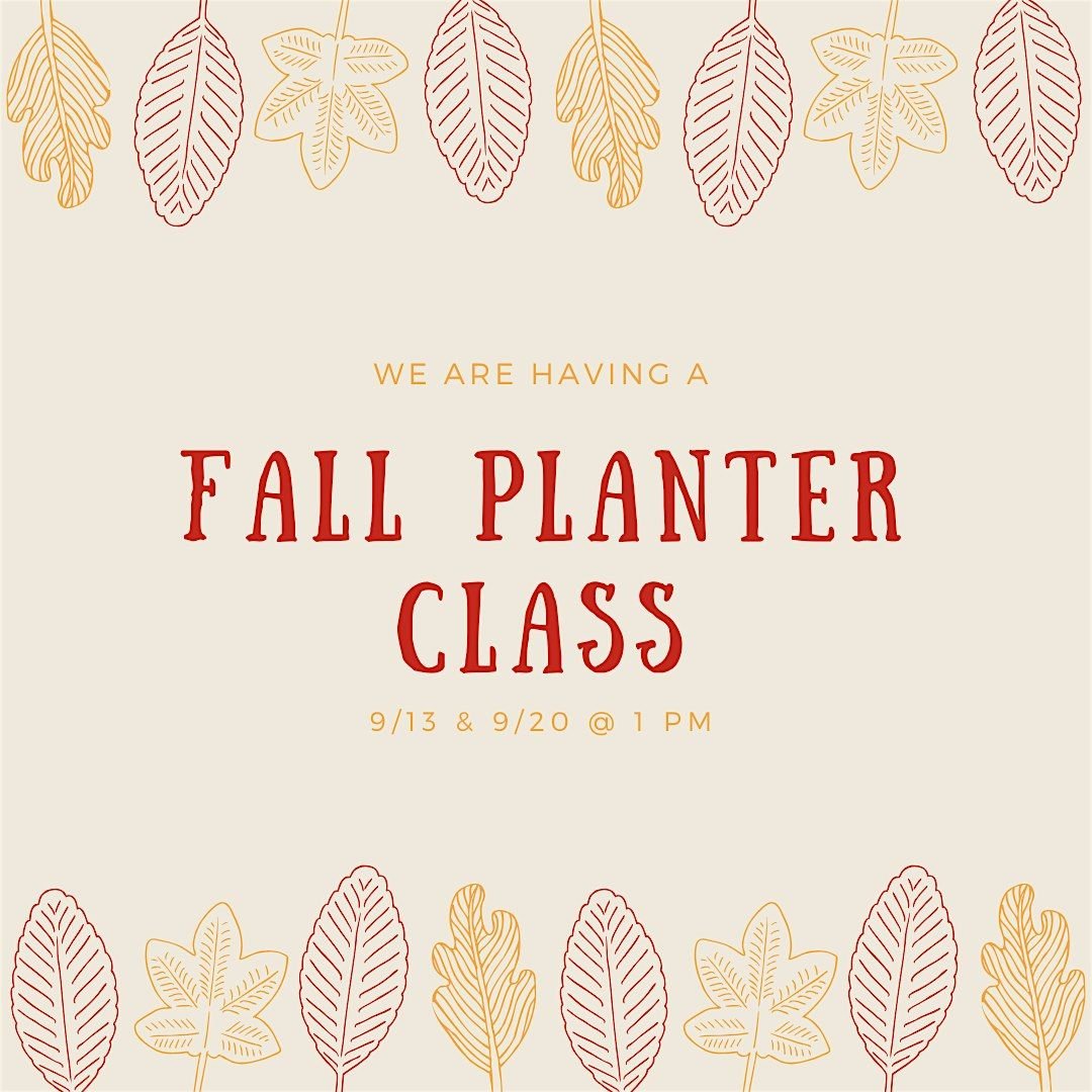 Fall Planter Class, 13 September | Event in Beckett Ridge | AllEvents