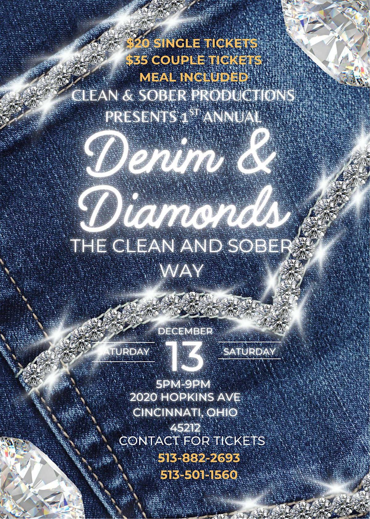Denim & Diamonds Blue Jean Bash, 13 December | Event in Cincinnati | AllEvents