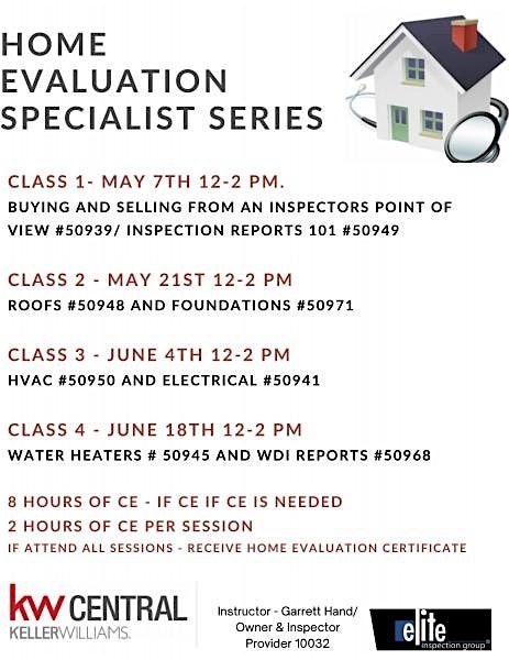 Home Evaluation Specialist Part  4, 18 June | Event in Richardson | AllEvents