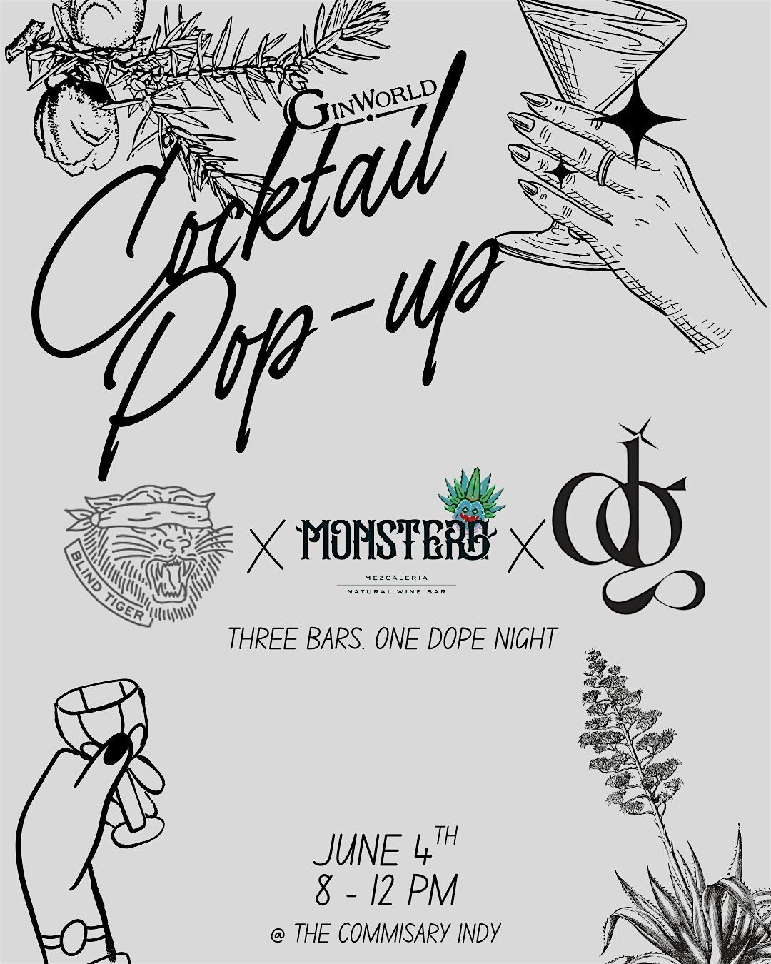 THE POP-UP: Monstera x Blind Tiger x Daq & Gims, 4 June | Event in Indianapolis | AllEvents