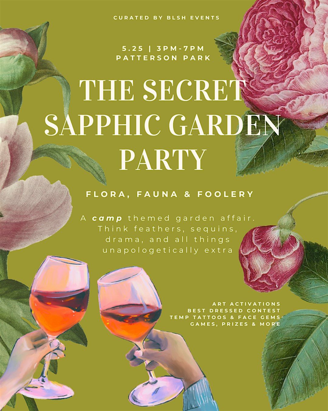 The Secret Sapphic Garden Party:  Flora, Fauna & Foolery, 25 May | Event in Baltimore | AllEvents