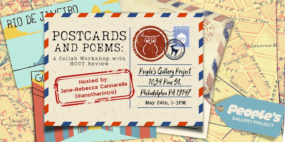 Postcards and Poems: Donation-Based, 24 May | Event in Philadelphia | AllEvents