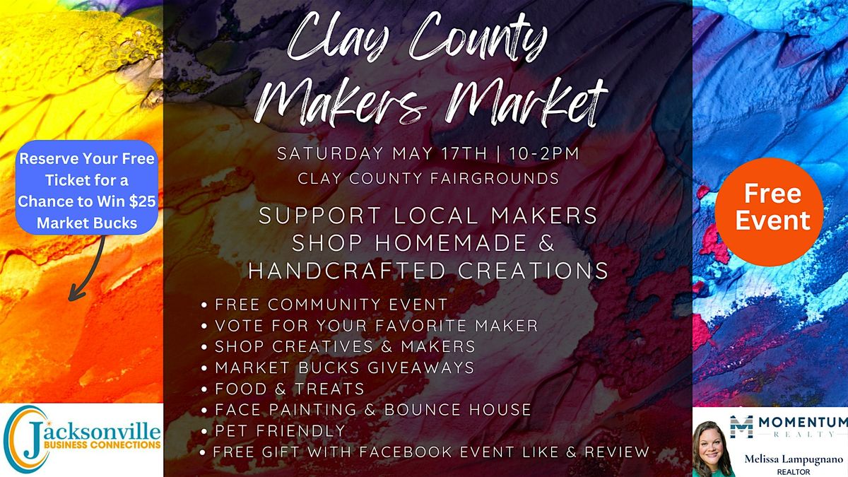 Clay County Makers Market, 18 May | Event in Green Cove Springs | AllEvents