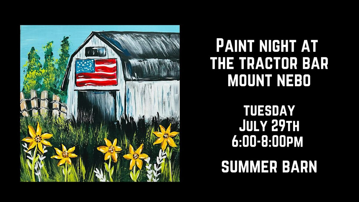 Paint Night at The Tractor Bar in Mount Nebo - Summer Barn, 29 July | Event in Mount Nebo | AllEvents