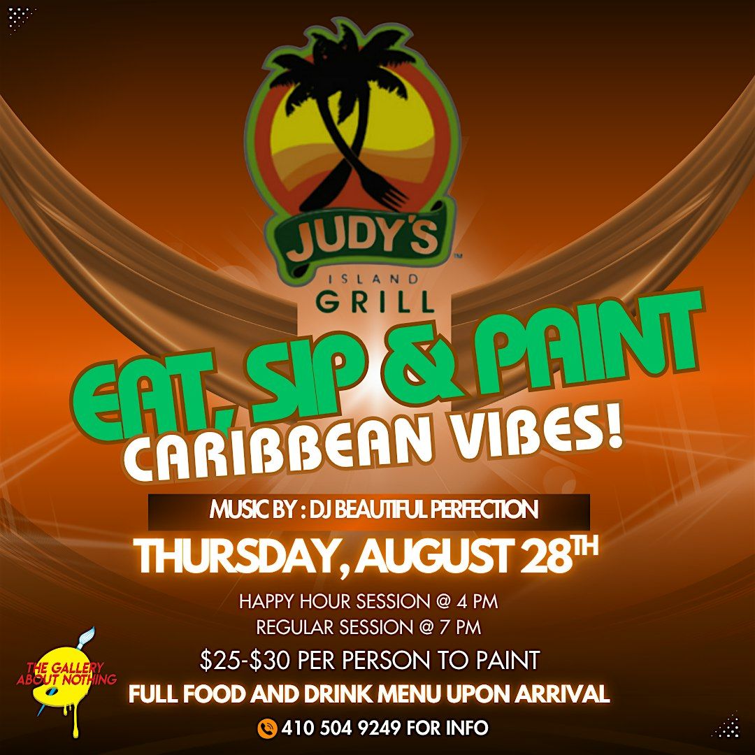 Eat, Sip n Paint @ Judy's Island Grill, 28 August | Event in Baltimore | AllEvents