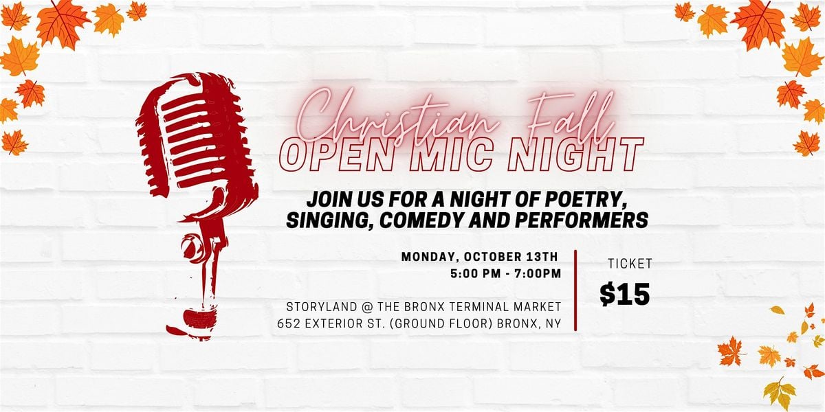 Christian Couple's Open Mic, 13 October | Event in The Bronx | AllEvents