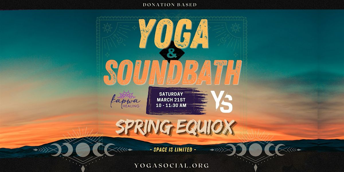✨ Spring Equinox Intention Setting: Morning Sound Bath & Slow Flow Yoga ✨, 21 March | Event in Denver