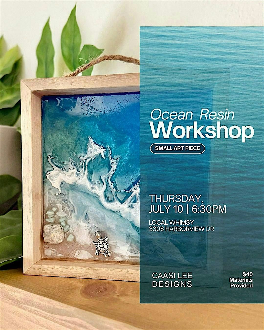 Create Your Own Ocean-Inspired Resin Art, 10 July | Event in Gig Harbor | AllEvents