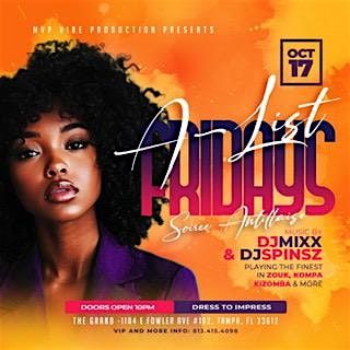 A LIST FRIDAY SOIREE ANTILLAISE, 17 October | Event in Tampa | AllEvents