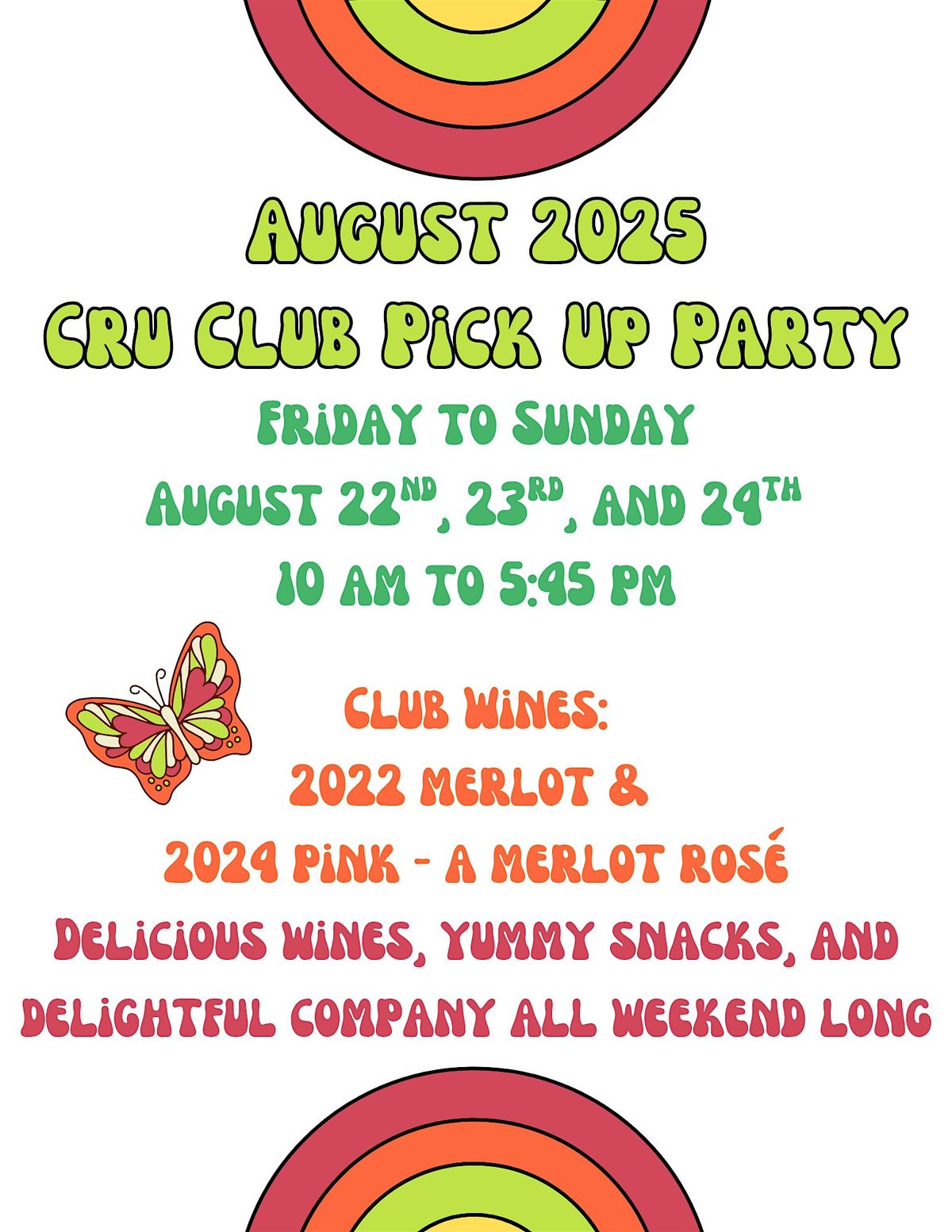 August Cru Club Pick Up Party @ Whitewater Hill Vineyards, 22 August | Event in Grand Junction | AllEvents