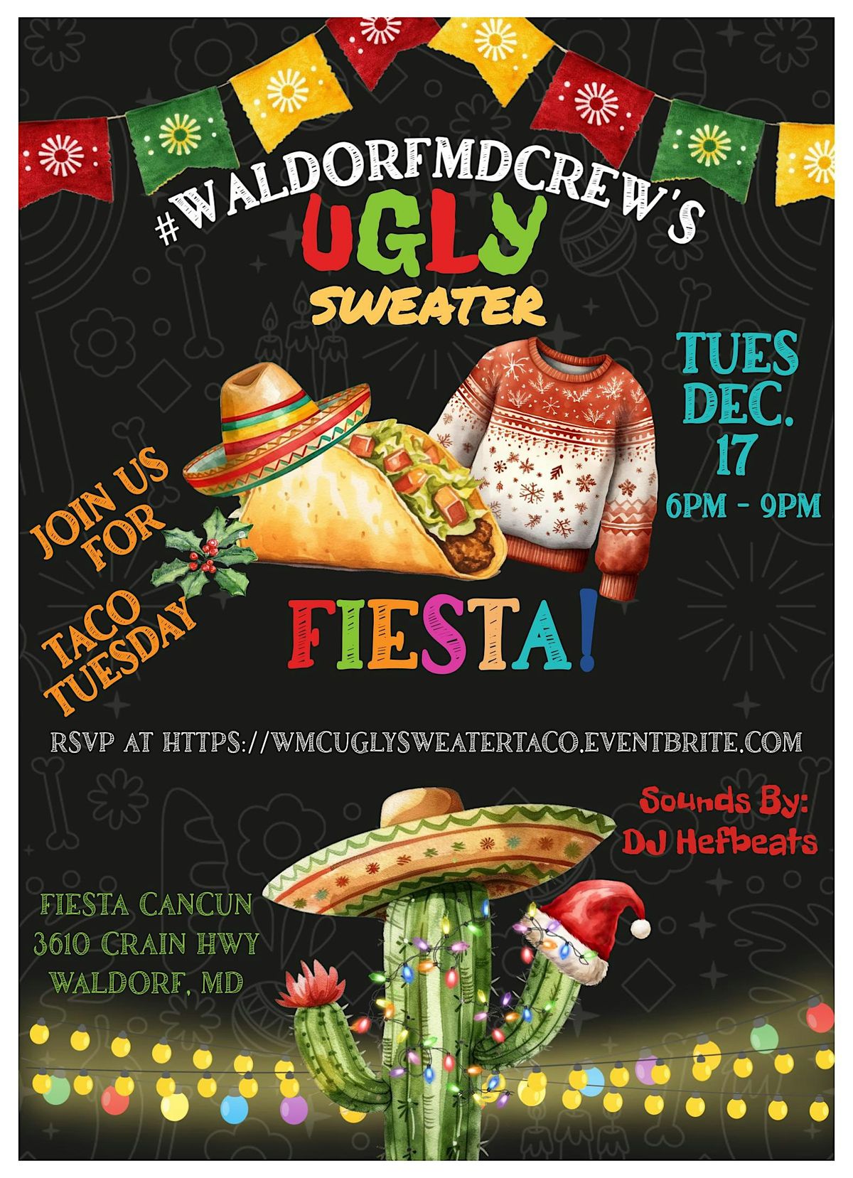 #WaldorfMDCrew's Holiday Ugly Sweater FIESTA!, 17 December | Event in Waldorf | AllEvents