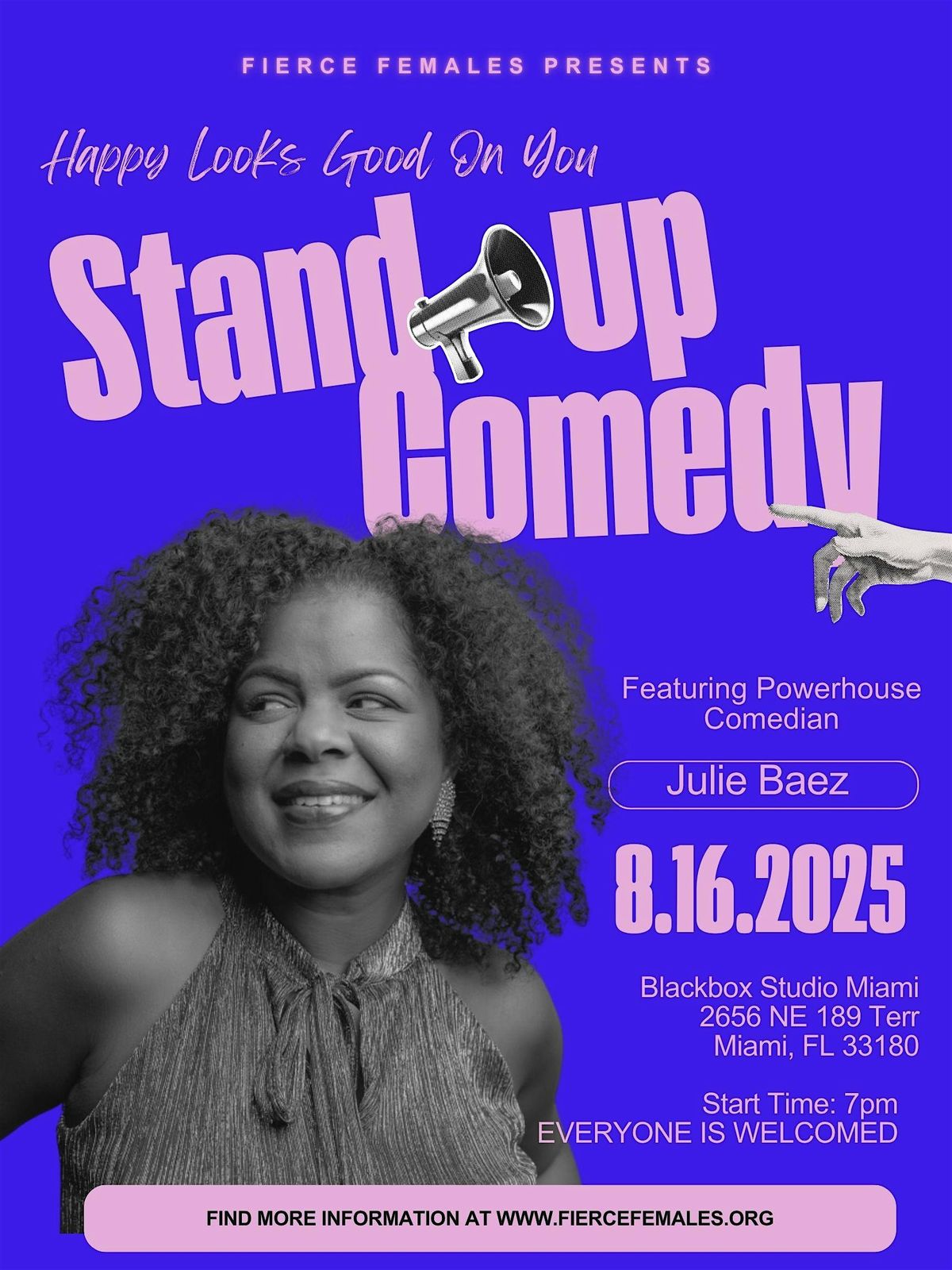 Happy Looks Good on You - Stand Up Comedy, 16 August | Event in Miami | AllEvents