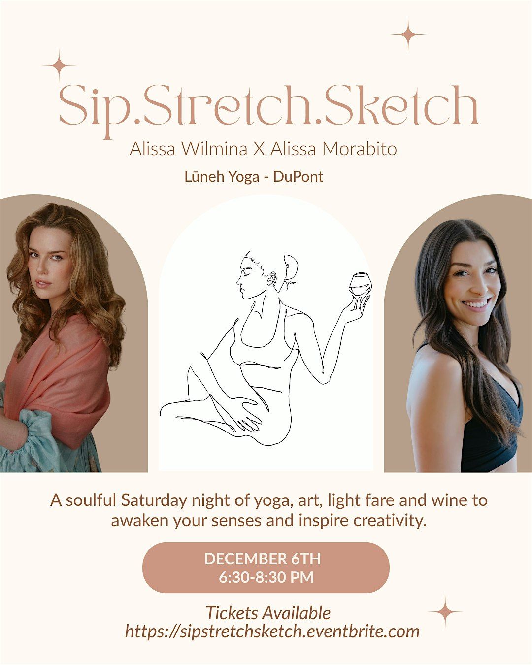 Sip.Stretch.Sketch. with Alissa Wilmina X Alissa Morabito, 6 December | Event in Washington | AllEvents